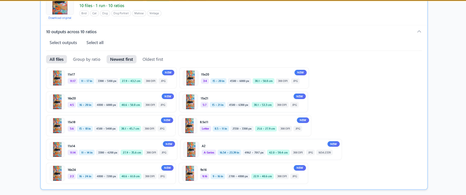 PrintPrep output files