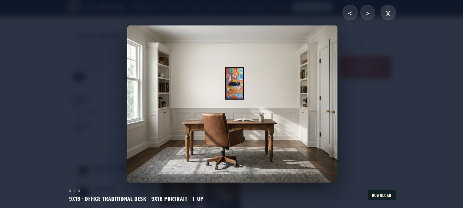 Interior mockup office